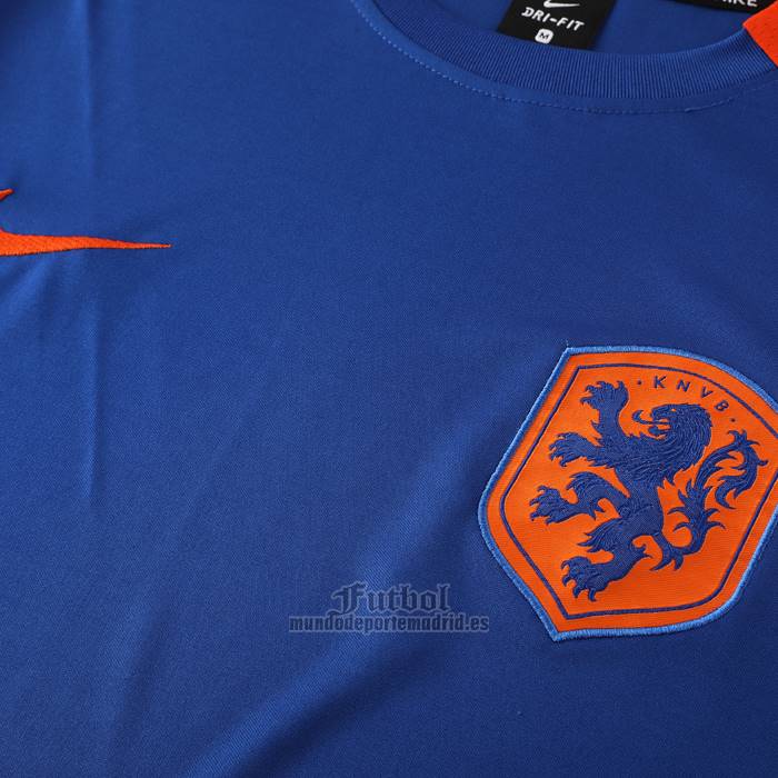 Chandal del Paises Bajos Manga Corta 2024-2025 Azul - Pantalon Corto
